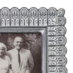 Folk Art Pattern 4X6 Photo Frame Gray MDF & Glass - Foreside Home & Garden -Household Improvement Store GUEST c4471646 82cb 4b87 bfcd f70febd5a936