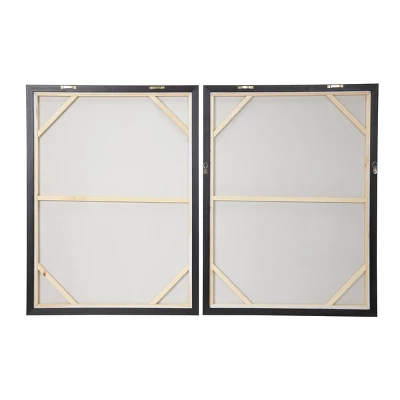 Set Of 2 Canvas Geode Glitter Flakes Framed Wall Arts With Gold Frame - CosmoLiving By Cosmopolitan 3 Set Of 2 Canvas Geode Glitter Flakes Framed Wall Arts With Gold Frame - CosmoLiving By Cosmopolitan