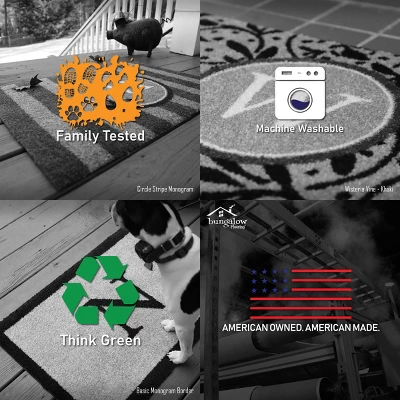 2'x3' ColorStar Sketch Plaid Door Mat Khaki - Bungalow Flooring 8 2'x3' ColorStar Sketch Plaid Door Mat Khaki - Bungalow Flooring - Image 6