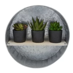 Farmlyn Creek Galvanized Metal Round Floating Shelf (12.5 In) 12 Farmlyn Creek Galvanized Metal Round Floating Shelf (12.5 In) -Household Improvement Store GUEST c6dc9b16 02fa 4a79 a7a9 92c83596a7d8