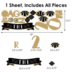 Big Dot Of Happiness Roaring 20’s - Peel And Stick 1920s Art Deco Jazz Party Decoration - Wall Decals Backdrop -Household Improvement Store GUEST c81ac9b7 f22b 4725 bf02 34c14afe0495