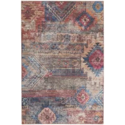 Nicole Curtis Machine Washable Distressed Southwestern Indoor Rug 26 Nicole Curtis Machine Washable Distressed Southwestern Indoor Rug -Household Improvement Store GUEST c8d8f8eb 12ea 440d a840 94d6af2d7c27