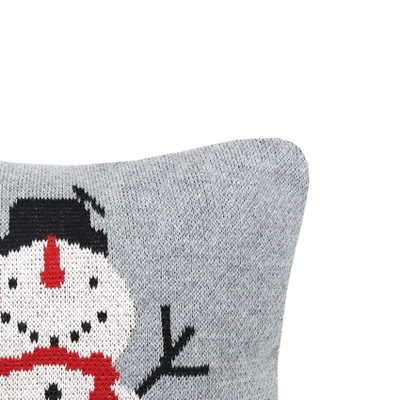 C&F Home 10" X 10" Snowman Knitted Christmas Holiday Throw Pillow 3 C&F Home 10" X 10" Snowman Knitted Christmas Holiday Throw Pillow