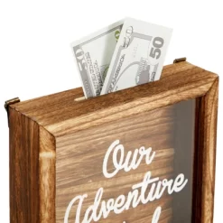 Juvale Our Adventure Travel Fund Bank For Adults, Rustic Wooden Honeymoon Piggy Bank For Wedding Gift, Money Box For Traveling, 7 X 7 In -Household Improvement Store GUEST ca6402bc c7b9 4db3 9611 5bc47888a0f0