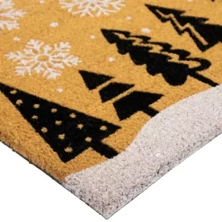 Northlight Trees And Snowflakes Natural Coir Christmas Outdoor Doormat 18" X 30" -Household Improvement Store GUEST cb08a43d 6499 480e afcd 5c3e2ee8831f