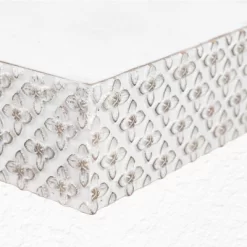 Small Embossed Wood Floating Decorative Wall Shelf White - American Art Decor 7 Small Embossed Wood Floating Decorative Wall Shelf White - American Art Decor -Household Improvement Store GUEST cc0ef18f 54de 4457 8203 8b9e3dd3e683