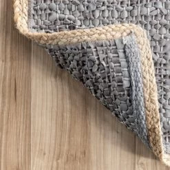 NuLOOM Sabby Hand Woven Leather Flatweave Area Rug -Household Improvement Store GUEST ccbc1b55 bdf7 4628 ab1b 55954da51f45