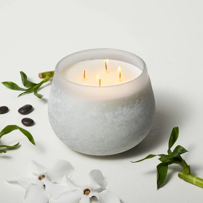 Balance Fashion Salted Glass Candle Light Blue - Casaluna™ 3 Balance Fashion Salted Glass Candle Light Blue - Casaluna™