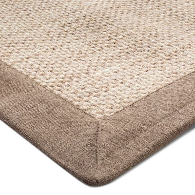 Solid Woven Border Rug - Threshold 3 Solid Woven Border Rug - Threshold