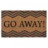 Kate Aurora "Go Away" Chevron Designed Coir Bristled Outdoor All Season Welcome Mat - 18"x30" 2 Kate Aurora "Go Away" Chevron Designed Coir Bristled Outdoor All Season Welcome Mat - 18"x30" -Household Improvement Store GUEST d17f88a7 4838 4a4f 82db 37d7e17da937