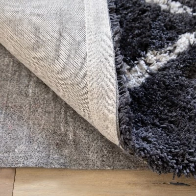 Emma And Oliver Non-Slip 1/4 Inch Thick Gray Multi-Surface Reversible Area Rug Pad 3 Emma And Oliver Non-Slip 1/4 Inch Thick Gray Multi-Surface Reversible Area Rug Pad