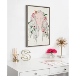 23" X 33" Sylvie Mother Nature Framed Canvas Wall Art By Stacie Bloomfield Natural - Kate And Laurel 9 23" X 33" Sylvie Mother Nature Framed Canvas Wall Art By Stacie Bloomfield Natural - Kate And Laurel -Household Improvement Store GUEST d26655b7 596d 4fb2 9753 516775660237