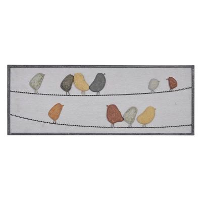Metal Bird Wall Decor Multi Colored - Olivia & May 6 Metal Bird Wall Decor Multi Colored - Olivia & May - Image 4