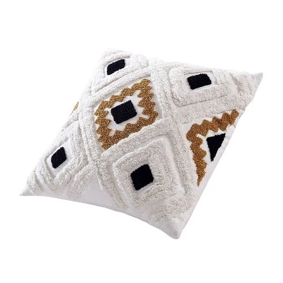 20"x20" Oversize Sterling Square Throw Pillow Cream/Gold/Black - Brielle Home 3 20"x20" Oversize Sterling Square Throw Pillow Cream/Gold/Black - Brielle Home