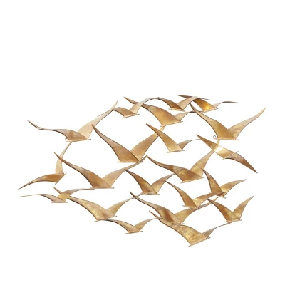 Metal Bird Flying Flock Wall Decor - Olivia & May 5 Metal Bird Flying Flock Wall Decor - Olivia & May - Image 3