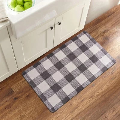 World Rug Gallery Checkered Plaid Anti-Fatigue Standing Mat 7 World Rug Gallery Checkered Plaid Anti-Fatigue Standing Mat - Image 5
