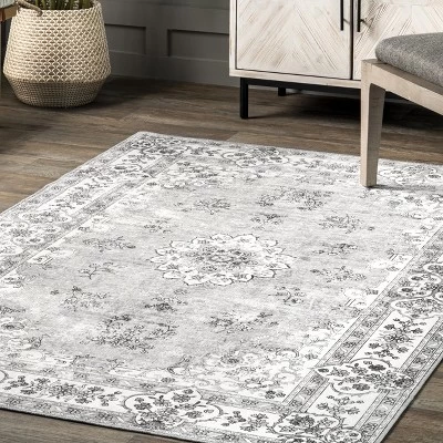 NuLOOM Ren Vintage Floral Machine Washable Area Rug 10 NuLOOM Ren Vintage Floral Machine Washable Area Rug - Image 8