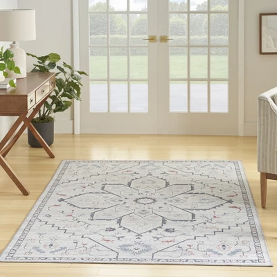 Nicole Curtis Machine Washable Series 1 Farmhouse Medallion Indoor Rug 3 Nicole Curtis Machine Washable Series 1 Farmhouse Medallion Indoor Rug
