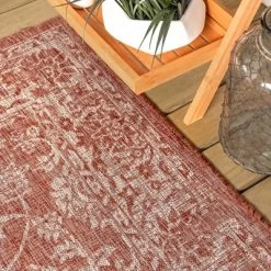 Tela Bohemian Inspired Textured Weave Floral Indoor/Outdoor Area Rug - JONATHAN Y -Household Improvement Store GUEST dddfcd2a d175 4fbd 8446 354d30d3f991