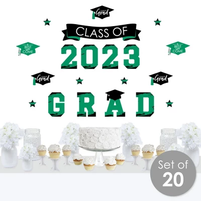 Big Dot Of Happiness Green Class Of 2023 Graduation Party Wall Decals Set Of 20 3 Big Dot Of Happiness Green Class Of 2023 Graduation Party Wall Decals Set Of 20