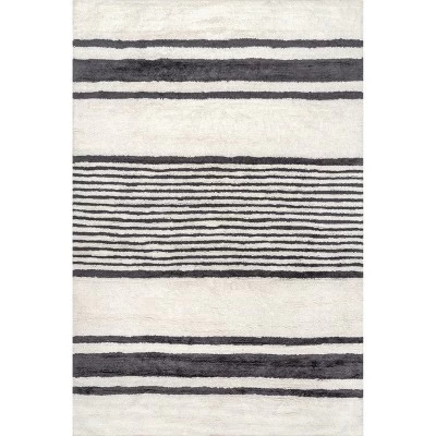Lauren Liess X RugsUSA - Striped Wool Machine Washable Area Rug 11 Lauren Liess X RugsUSA - Striped Wool Machine Washable Area Rug - Image 9