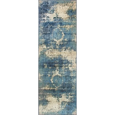 Vintage Lindsy Blue Rug - NuLOOM 4 Vintage Lindsy Blue Rug - NuLOOM - Image 2
