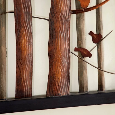 Metal Bird Wall Decor - Olivia & May 5 Metal Bird Wall Decor - Olivia & May - Image 3