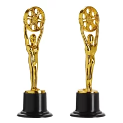 Juvale Pack Of 12 Mini Award Trophies - Plastic Movie Film Buff Trophy - Trophies For Kids - Great For Teachers, Gold, Black -Household Improvement Store GUEST e22750d4 286c 4ded abad bb89691f00a5