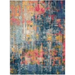Nourison Celestial Abstract Contemporary Multicolor Indoor Rug -Household Improvement Store GUEST e23f010d 1391 4c53 a1ef e0b51c7b7cec