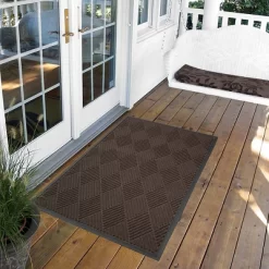 3'x4' Solid Diamond Doormat Brown - HomeTrax