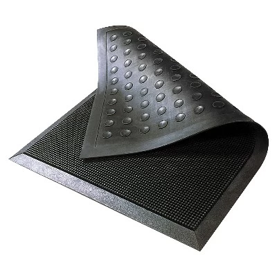 3'x5' HomeTrax Rubber Brush Doormat Black 7 3'x5' HomeTrax Rubber Brush Doormat Black - Image 5