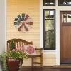 Patriotic Windmill Metal Wall Decor - Alpine Corporation -Household Improvement Store GUEST e60287ad 2e10 4a41 8228 70109798ea59