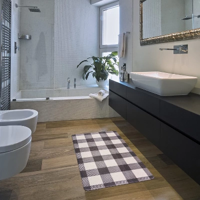 World Rug Gallery Checkered Plaid Anti-Fatigue Standing Mat 9 World Rug Gallery Checkered Plaid Anti-Fatigue Standing Mat - Image 7