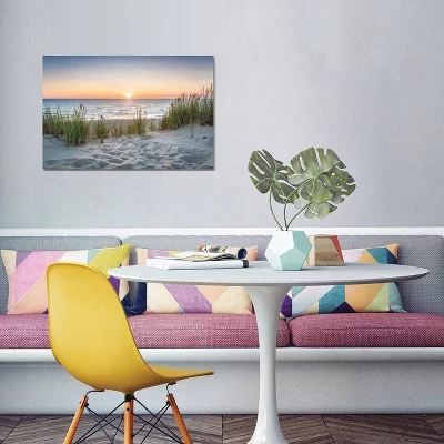 Beautiful Sunset At The Beach By Jan Becke Unframed Wall Canvas - ICanvas 3 Beautiful Sunset At The Beach By Jan Becke Unframed Wall Canvas - ICanvas