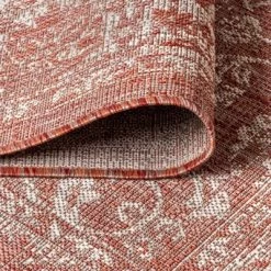 Tela Bohemian Inspired Textured Weave Floral Indoor/Outdoor Area Rug - JONATHAN Y -Household Improvement Store GUEST eb00b7a9 31f4 4563 af79 0039ed1d8668