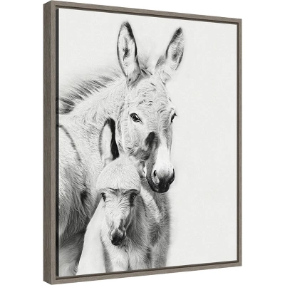 16" X 20" Donkey Portrait V By PH Burchett Framed Canvas Wall Art - Amanti Art 3 16" X 20" Donkey Portrait V By PH Burchett Framed Canvas Wall Art - Amanti Art