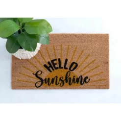 Shiraleah "Hello Sunshine" Rectangle Doormat -Household Improvement Store GUEST ec4d224a ec39 4af7 8406 c33291c08fdd