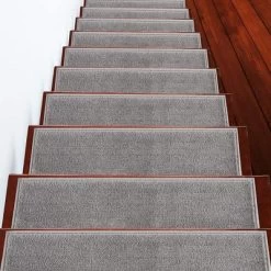 Sussexhome Carpet Stair Treads Pre-applied Double Sided Tape