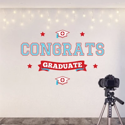 Big Dot Of Happiness Nurse Graduation Party Photo Backdrop - Wall Decals 5 Big Dot Of Happiness Nurse Graduation Party Photo Backdrop - Wall Decals - Image 3
