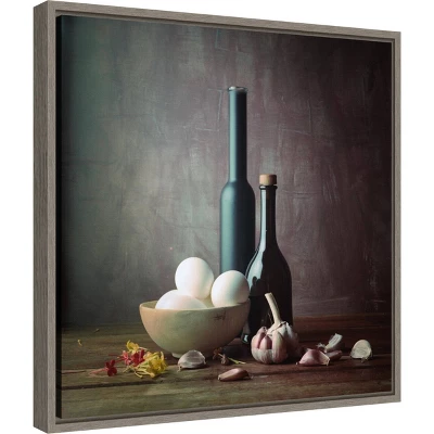 16" X 16" Kitchen Eggs And Bottles Still Life By Luiz Laercio Framed Wall Canvas - Amanti Art 3 16" X 16" Kitchen Eggs And Bottles Still Life By Luiz Laercio Framed Wall Canvas - Amanti Art
