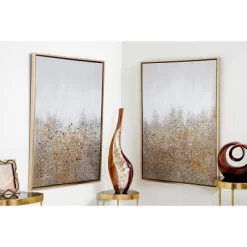 Set Of 2 Canvas Geode Glitter Flakes Framed Wall Arts With Gold Frame - CosmoLiving By Cosmopolitan 31 Set Of 2 Canvas Geode Glitter Flakes Framed Wall Arts With Gold Frame - CosmoLiving By Cosmopolitan -Household Improvement Store GUEST f2256110 5c1f 498a be52 489e73683309