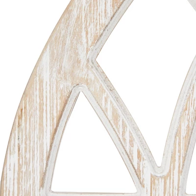 Wood 6 Slot Wall Photo Frame With Window Arch Shape Light Brown - Olivia & May 4 Wood 6 Slot Wall Photo Frame With Window Arch Shape Light Brown - Olivia & May - Image 2