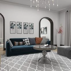 Metal Floral Wall Decor With Black Frame Set Of 2 Gray - Olivia & May -Household Improvement Store GUEST f3844f56 988e 47ee beb3 1414e44ca66a