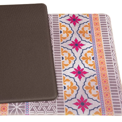 World Rug Gallery Boho Shade Anti-Fatigue Standing Mat 5 World Rug Gallery Boho Shade Anti-Fatigue Standing Mat - Image 3