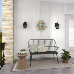 Metal Sun And Moon Indoor Outdoor Iron Wall Decor With Abstract Patterns - Olivia & May -Household Improvement Store GUEST f62ea520 9423 4836 b48b c08171872c5a