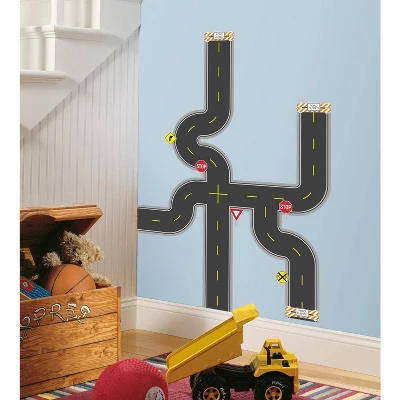 Build A Road Peel And Stick Wall Decal - RoomMates 3 Build A Road Peel And Stick Wall Decal - RoomMates