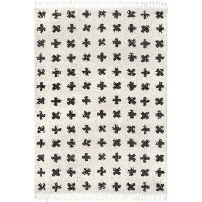 NuLOOM Fatima Cross Cozy Shag Tassel Area Rug 12 NuLOOM Fatima Cross Cozy Shag Tassel Area Rug - Image 10