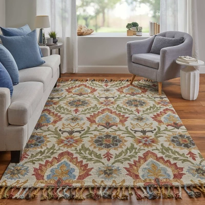 Abelia Transitional Floral & Botanical Area Rug 4 Abelia Transitional Floral & Botanical Area Rug - Image 2