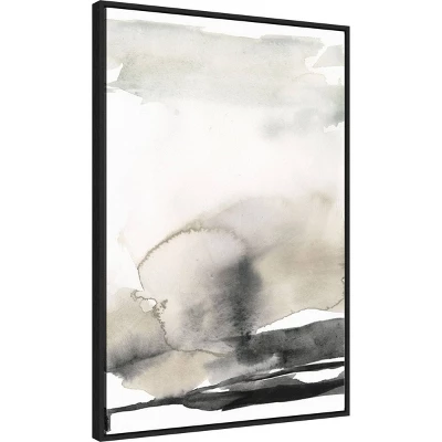 23" X 33" Horizon Triptych III By Jennifer Goldberger Framed Canvas Wall Art Print Black - Amanti Art 3 23" X 33" Horizon Triptych III By Jennifer Goldberger Framed Canvas Wall Art Print Black - Amanti Art