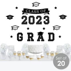 Big Dot Of Happiness Class Of 2023 Graduation Cheers Party Wall Decals Set Of 20